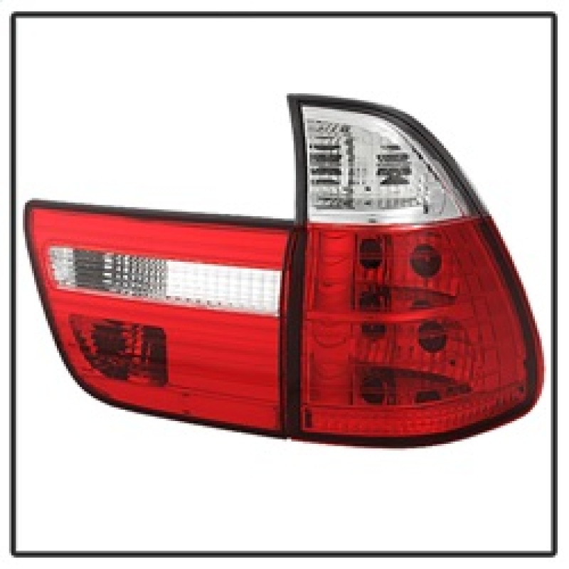Spyder 4PCS Euro Style Tail Lights- Red Clear for 00-06 BMW E53 X5