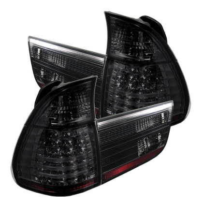 Spyder 4PCS LED Tail Lights Smoke for 00-06 BMW E53 X5