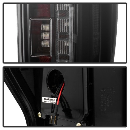 Spyder LED Tail Lights - Black Smoke for 17-18 F-250 Super Duty Excl LED Models
