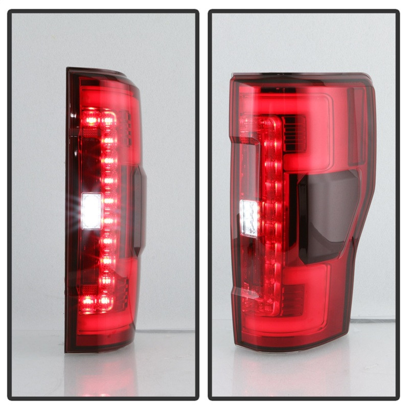 Spyder LED Tail Lights - Red Clr for 17-18 Ford F-250 SD (w/Blind Spot Sensor)