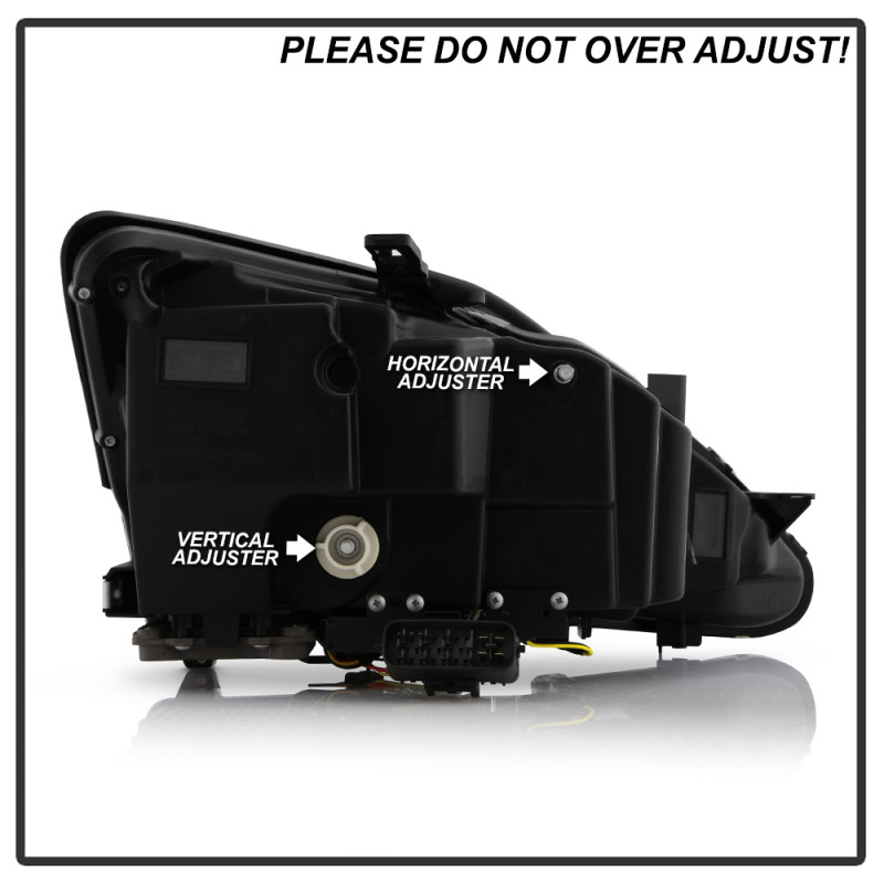 Spyder High-Power LED Headlights - Black for 06-10 Lexus IS 250/350 Halogen