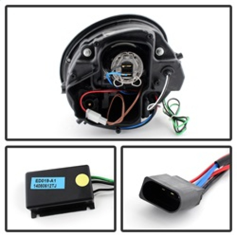 Spyder Projector Headlights DRL Chrome for 1998-2005 Beetle