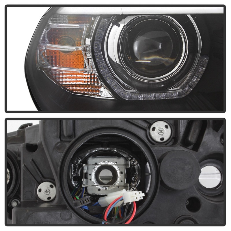 Spyder Projector Headlights - Black for 07-10 BMW X5 E70 HID Models
