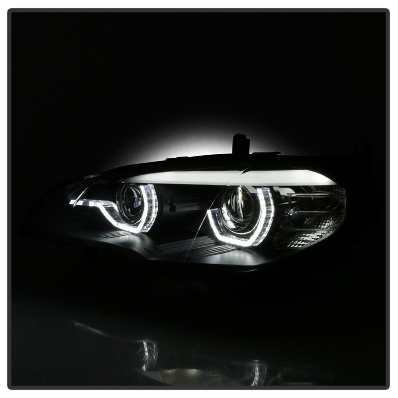 Spyder Projector Headlights - Black for 07-10 BMW X5 E70 HID Models