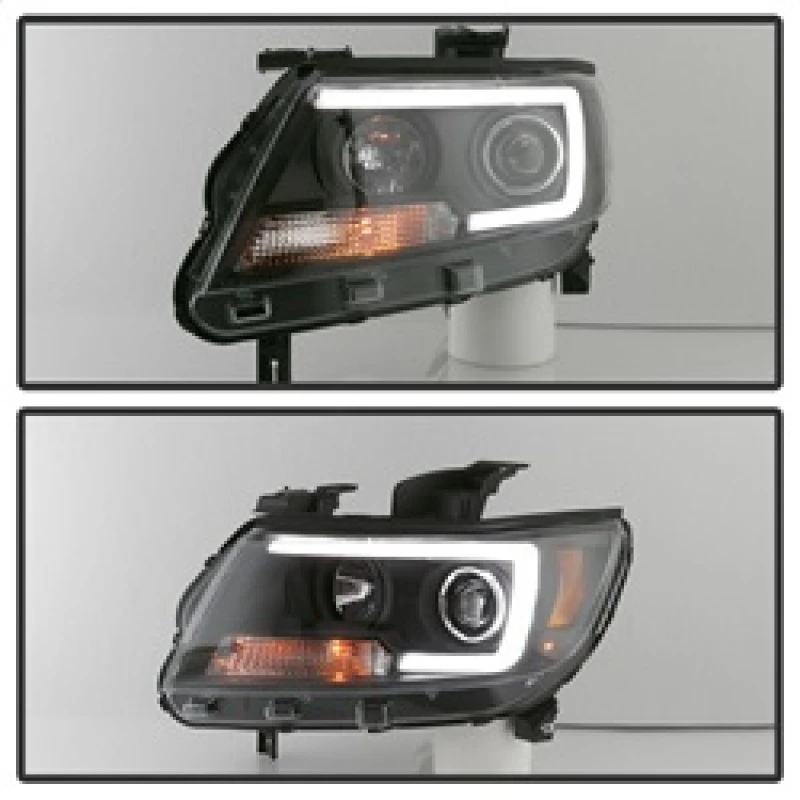 Spyder Projector Headlights - Light Bar LED - Black for 15-17 Chevy Colorado