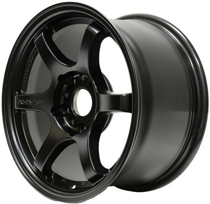 Gram Lights 57DR 15x8.0 +28 5x114.3 Semi Gloss Black Wheel