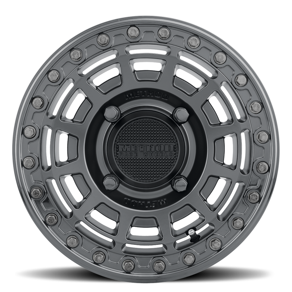 Method MR415 Beadlock 15x10 / 6+4/25mm Offset / 5x4.5 / 76 CB Matte Black Wheel