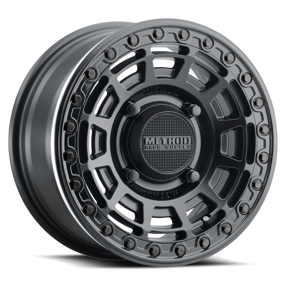 Method MR415 Beadlock 15x7 / 5+2/38mm Offset / 4x136 / 106mm Matte Black Wheel