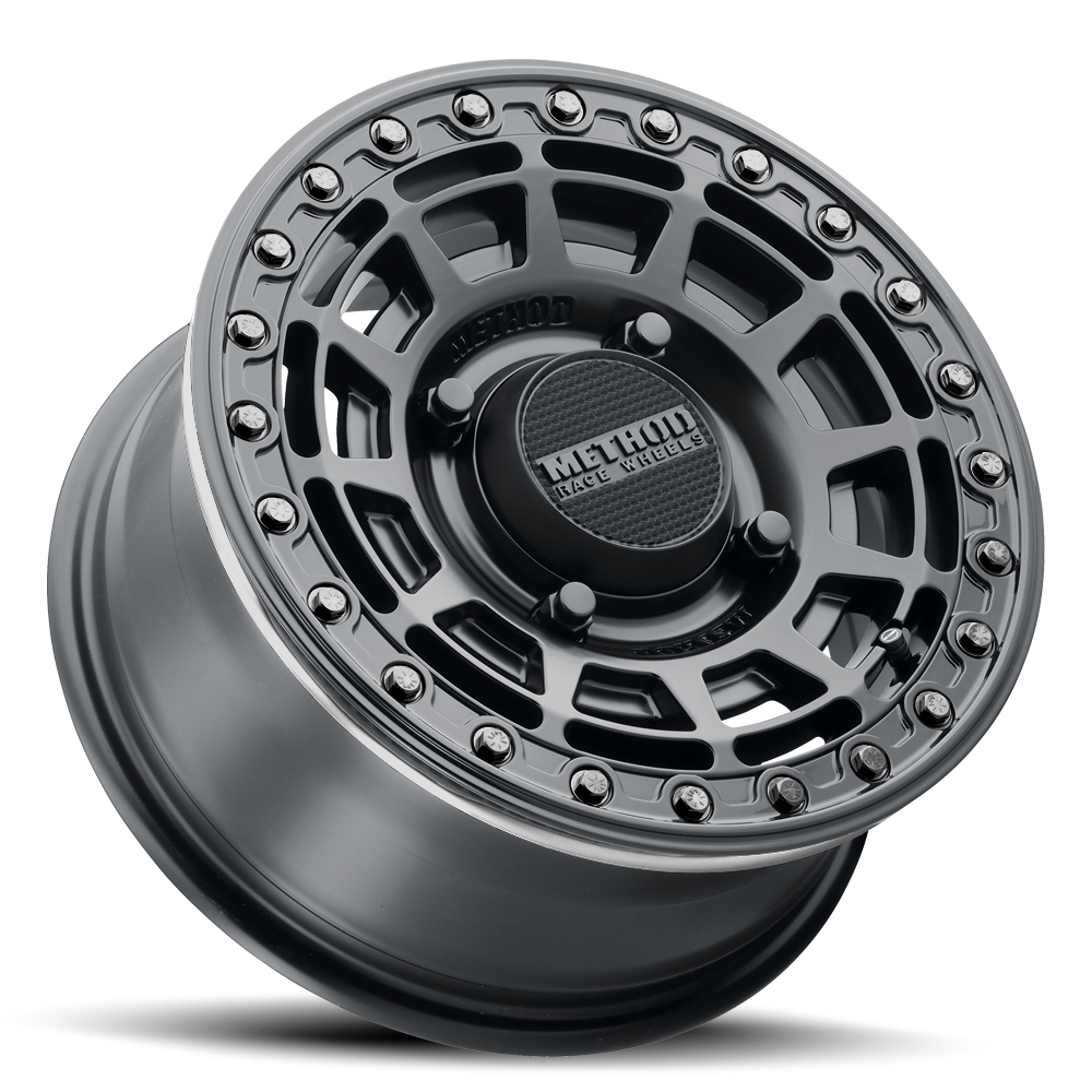 Method MR415 Beadlock 15x7 / 5+2/38mm Offset / 4x136 / 106mm Matte Black Wheel