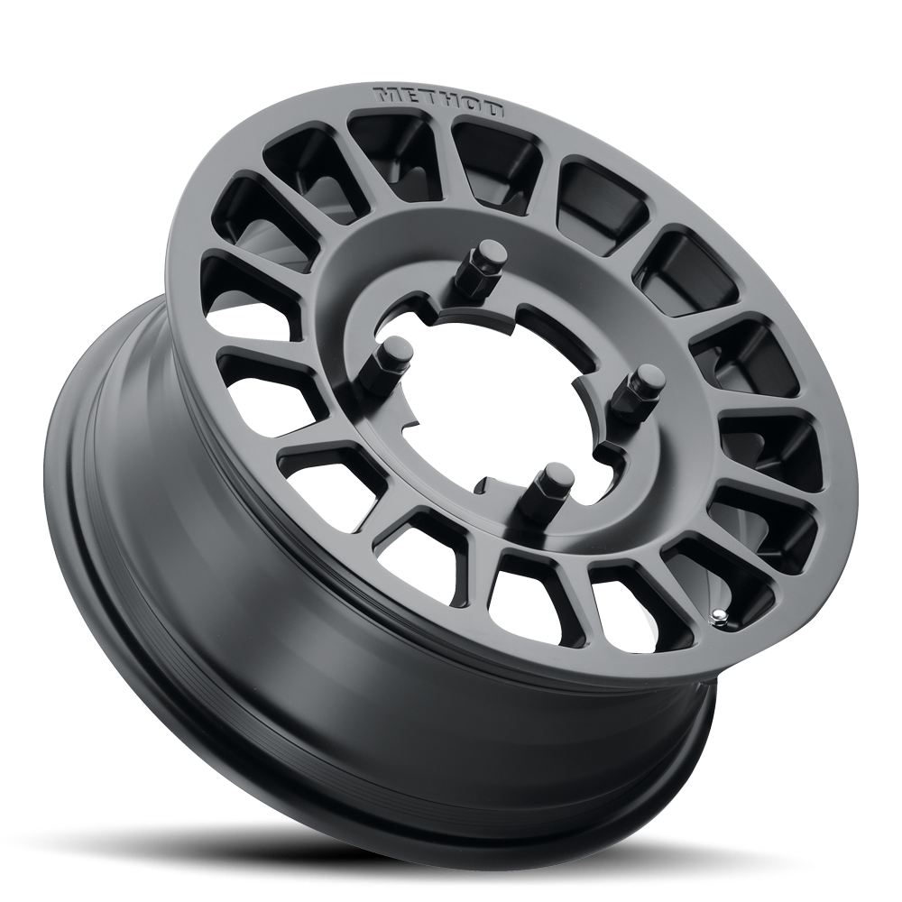 Method MR407 Bead Grip 14x6 / 5+1/38mm / 4x136 / 100mm CB Matte Black Wheel