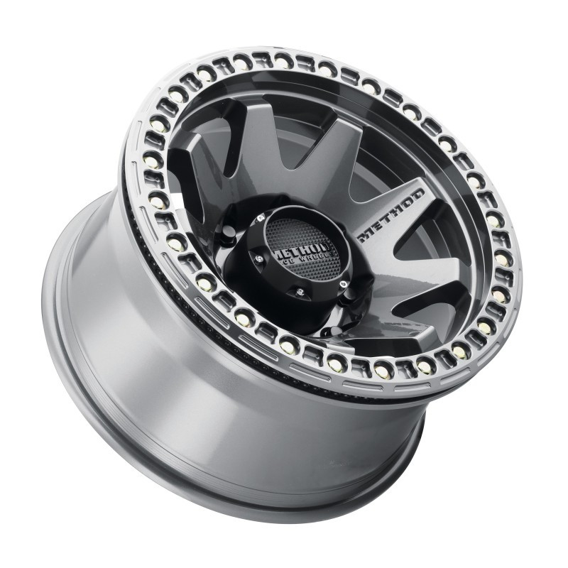 Method MR108 17x9 -44mm Offset 8x6.5 130.81mm CB Gloss Titanium Wheel