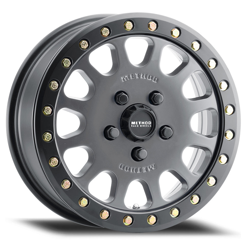 Method MR401 UTV Beadlock 15x6 / 5+1/49mm Offset / 5x4.5 / 72mm Titanium Wheel