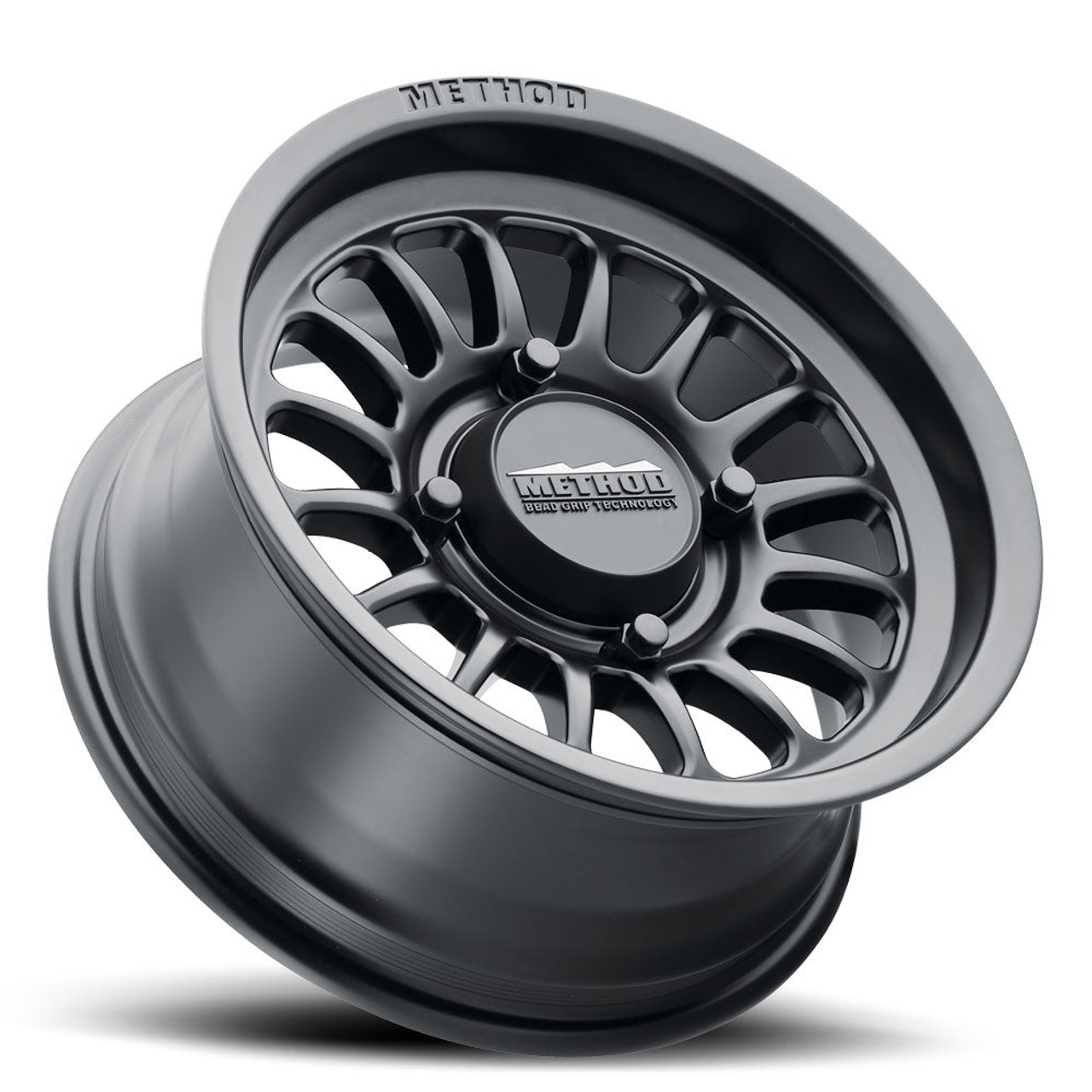 Method MR411 Bead Grip 15x7 / 4+3/13mm / 4x136 / 106.25mm Matte Black Wheel