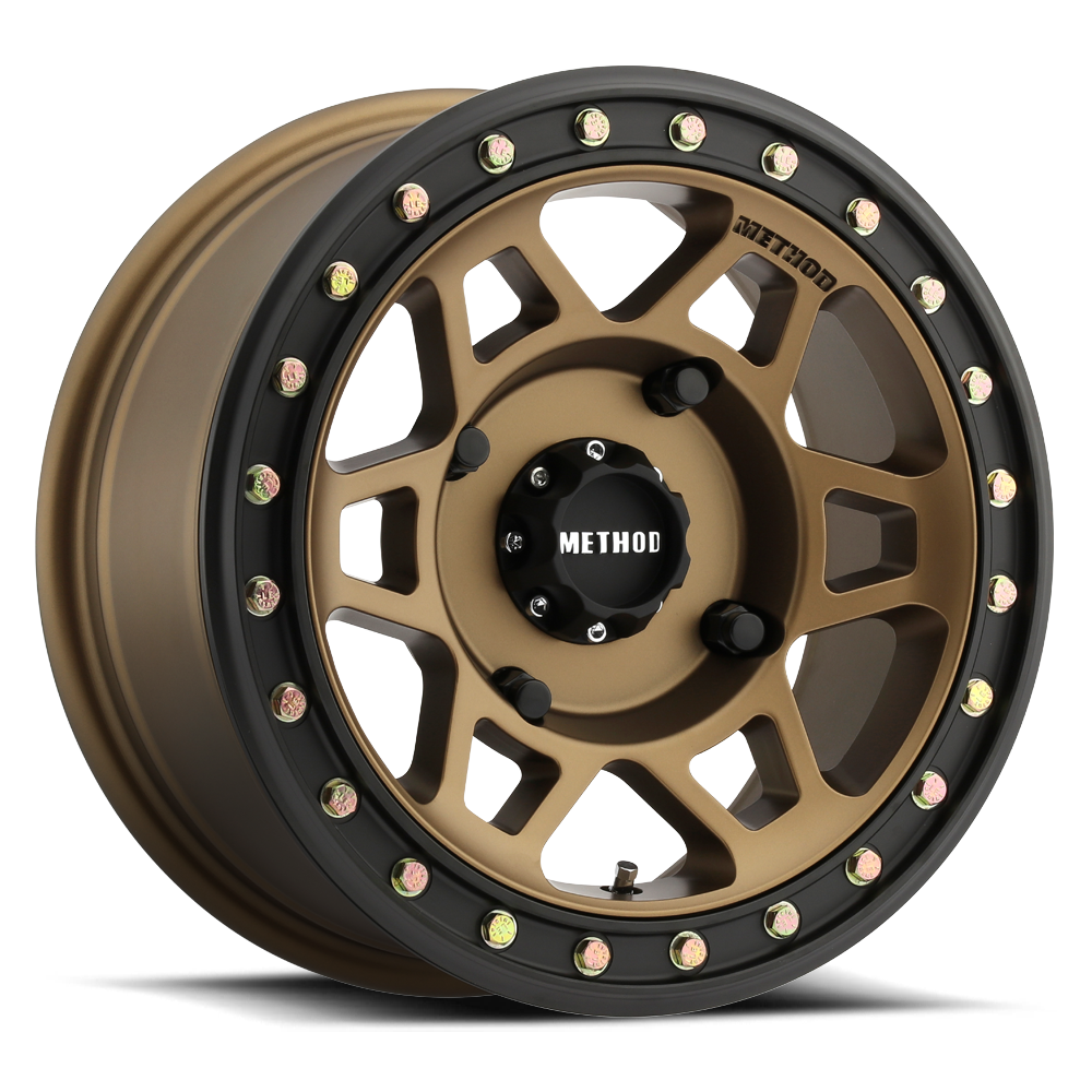 Method MR405 UTV Beadlock 15x7 5+2/38mm Offset 4x156 132mm Method Bronze Wheel
