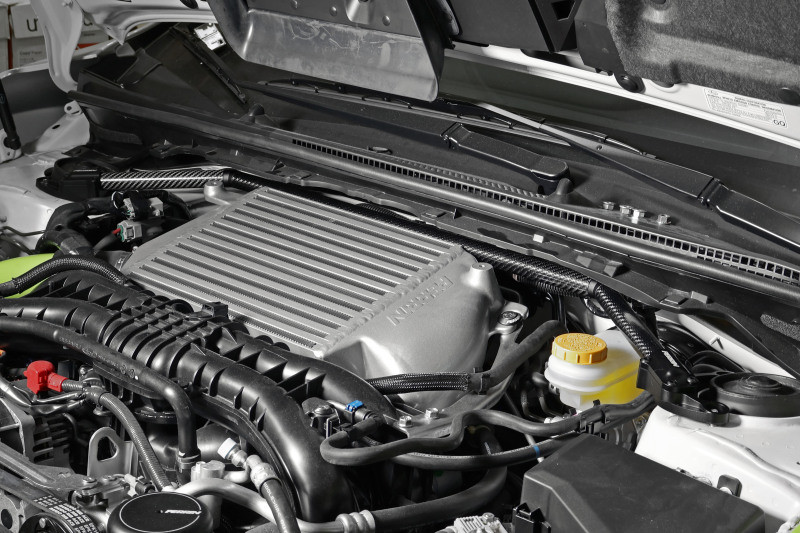 Perrin Carbon Fiber Strut Brace w/Billet Feet for 08-21 Subaru WRX & STI