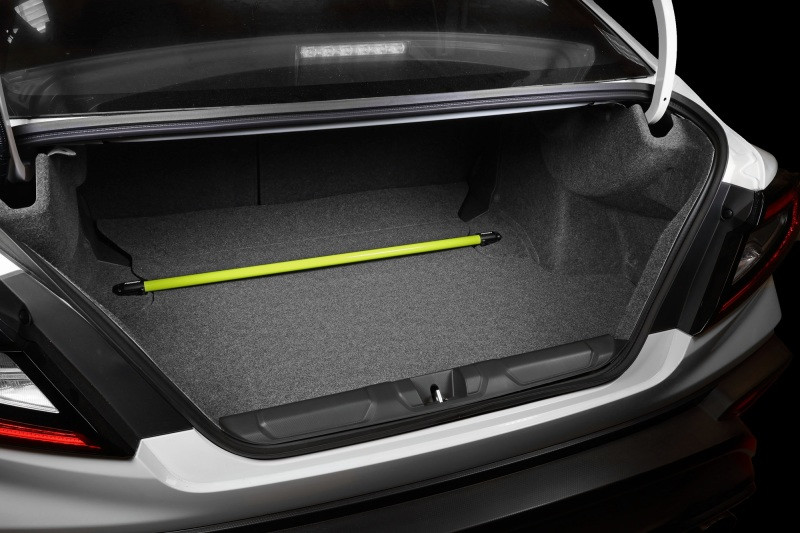 Perrin Rear Strut Tower Brace - Neon Yellow for 22-23 Subaru WRX