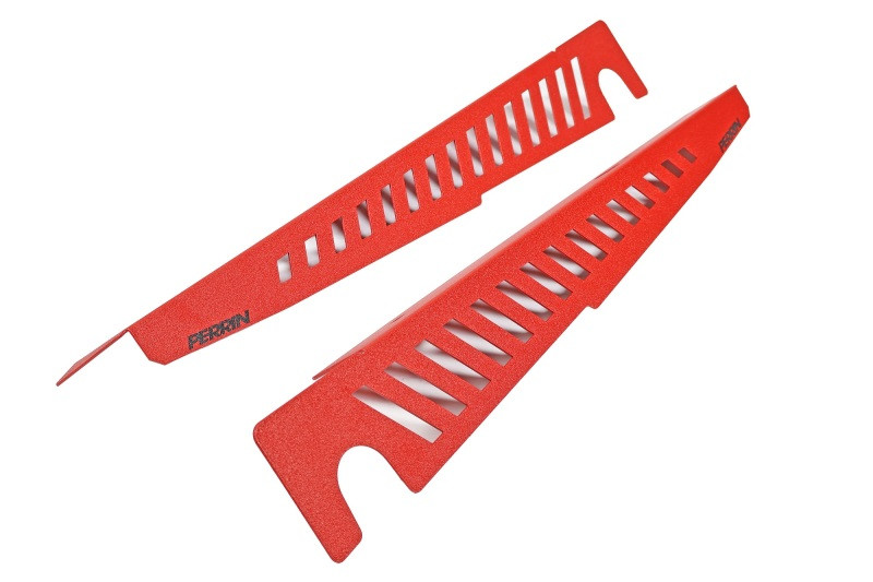 Perrin Fender Shroud Set - Red for 22-23 Subaru WRX