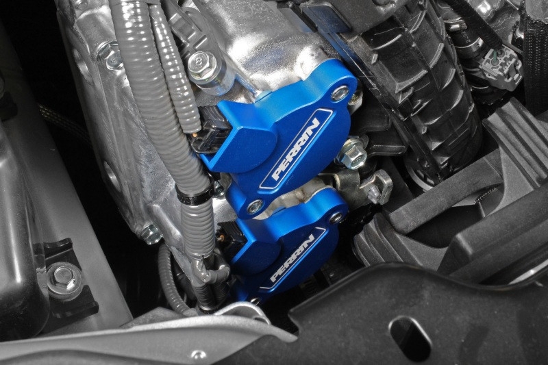 Perrin Cam Solenoid Cover - Blue for 15-22 WRX