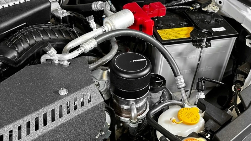 Perrin Oil Filter Cover - Black for 2015+ Subaru WRX/STI