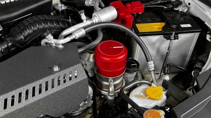 Perrin Oil Filter Cover - Red for 2015+ Subaru WRX/STI