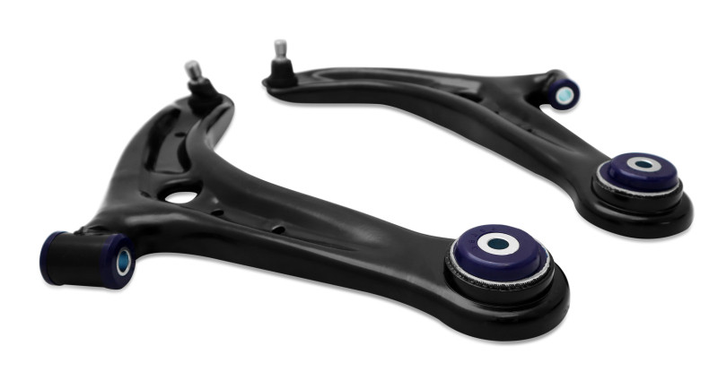 SuperPro Performance Lower Control Arm Set (+Caster) for 13-17 Ford Fiesta