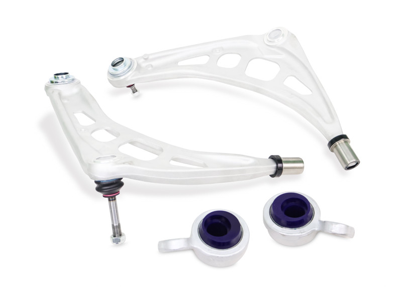 SuperPro Front Alloy Lower Control Arm Set (+Caster) for 2000 BMW 323Ci Base