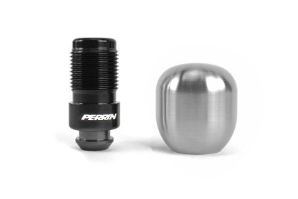 Perrin Brushed Barrel 1.85in Stainless Steel Shift Knob for WRX 5-Speed
