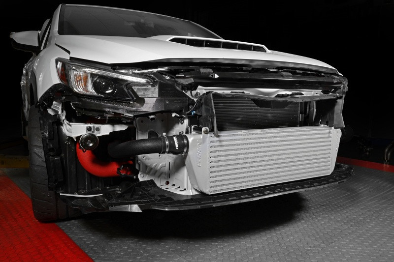 Perrin Front Mount Intercooler Kit (Black Tubes & Silver Core) for 22-23 WRX