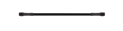 Goodridge 30in Universal Brake Line Assembly w/Black Zinc Fittings & Black Hose
