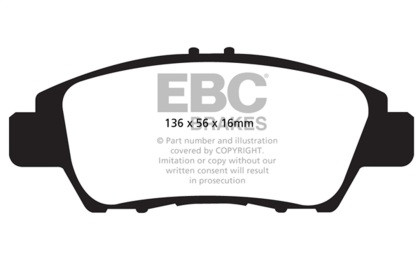 EBC  Redstuff Front Brake Pads for 10-15 Honda CR-Z 1.5LL Hybrid
