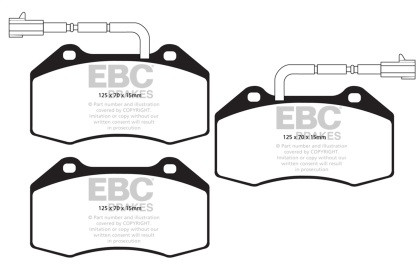 EBC  Redstuff Front Brake Pads for 14+ Alfa Romeo 4C 1.75 Turbo