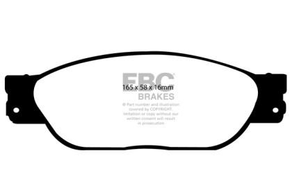 EBC Redstuff Front Brake Pads for 03-06 Jaguar XJ8 4.2 VP