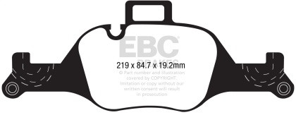 EBC Yellowstuff Front Brake Pads for 2017+ BMW 530 G30