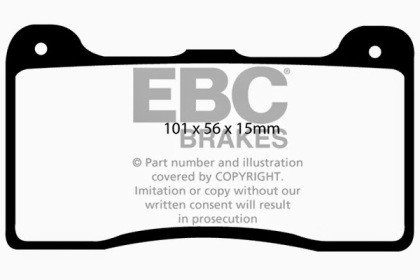 EBC Brakes  Redstuff Ceramic Brake Pads for Wilwood Dynalite Narrow