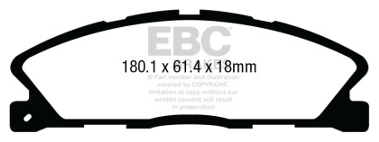 EBC  Greenstuff Front Brake Pads for 13-19 Ford Explorer 3.5TT