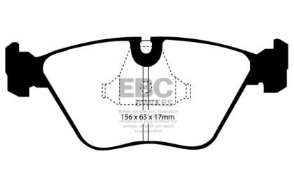 EBC  Greenstuff Front Brake Pads for 89-91 Audi 200 2.2 Turbo (ATE)