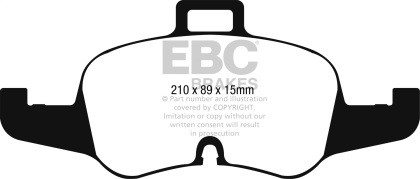 EBC  Bluestuff Front Brake Pads for 2016+ Audi TTS Quattro 2.0T