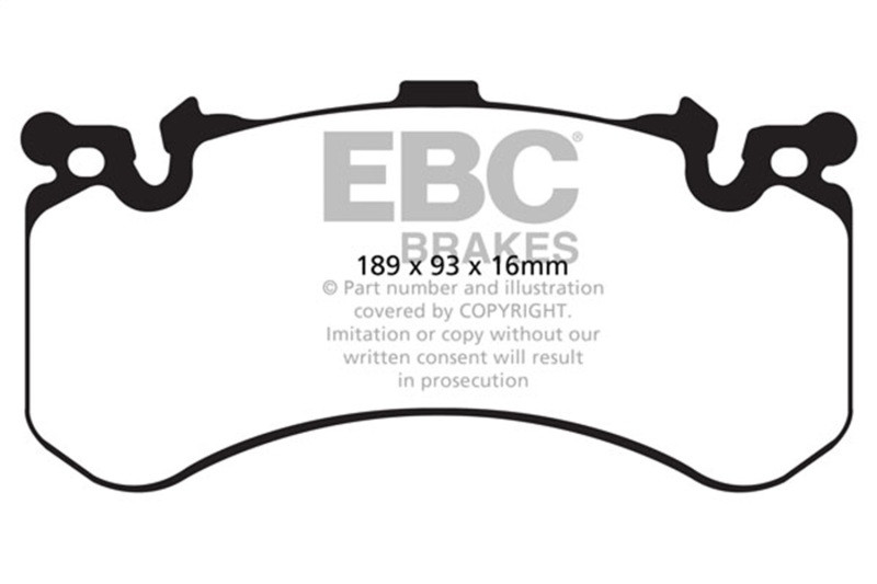 EBC Bluestuff Front Brake Pads for 11-17 Audi A8 Quattro 6.3L