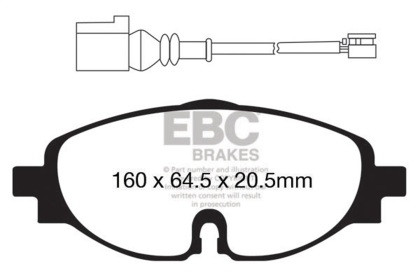 EBC  Bluestuff Front Brake Pads for 14-20 Audi A3 1.8T