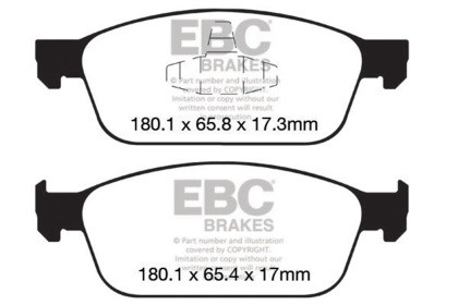 EBC  Bluestuff Front Brake Pads for 12-18 Ford Focus ST