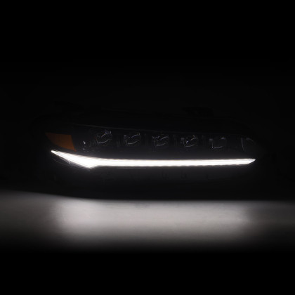 AlphaRex NOVA LED Headlights - Alpha Black for 22-25 Honda Civic