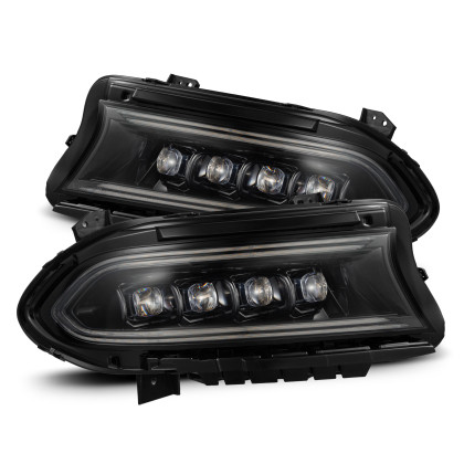 AlphaRex  NOVA LED Proj Headlights Alpha-Black for 15-23 Dodge Charger