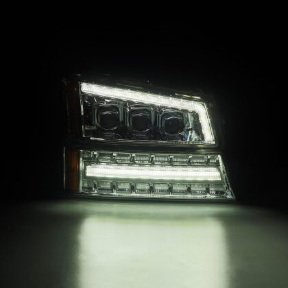 AlphaRex  Chrome NOVA LED Proj Headlights for 03-06 Silverado 1500 / Avalanche