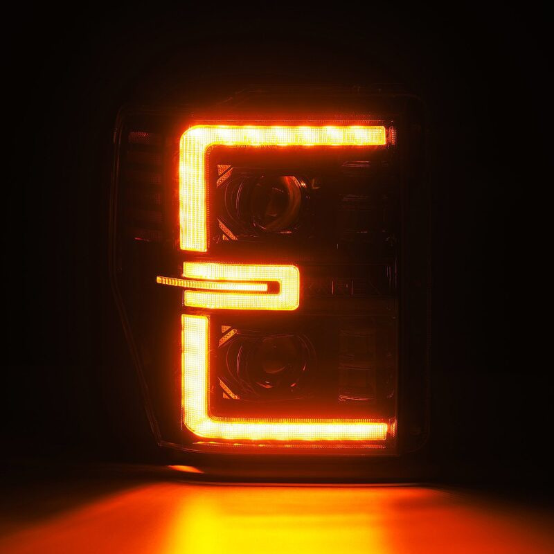 AlphaRex  LUXX LED Projector Headlights Alpha-Black for 08-10 Ford F250-550