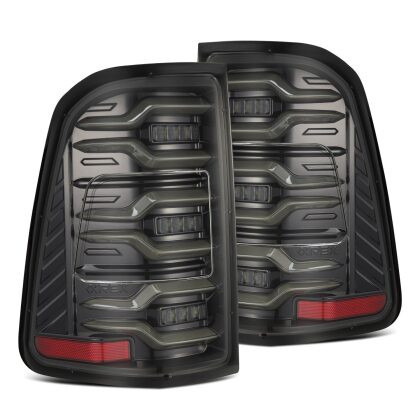 AlphaRex Luxx-Series LED Tail Lights Alpha-Black for 19-21 Dodge Ram 1500