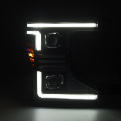 AlphaRex Pro-Series Projector Headlights Black for 20-22 Ford F150