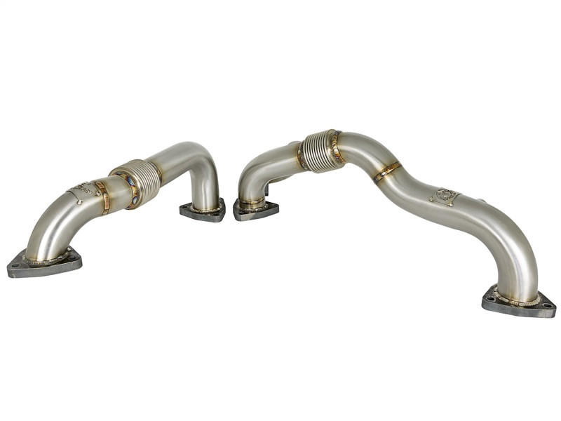 aFe Power  Twisted Steel Headers, Up-Pipes for 08-10 Ford Diesel 6.4L V8