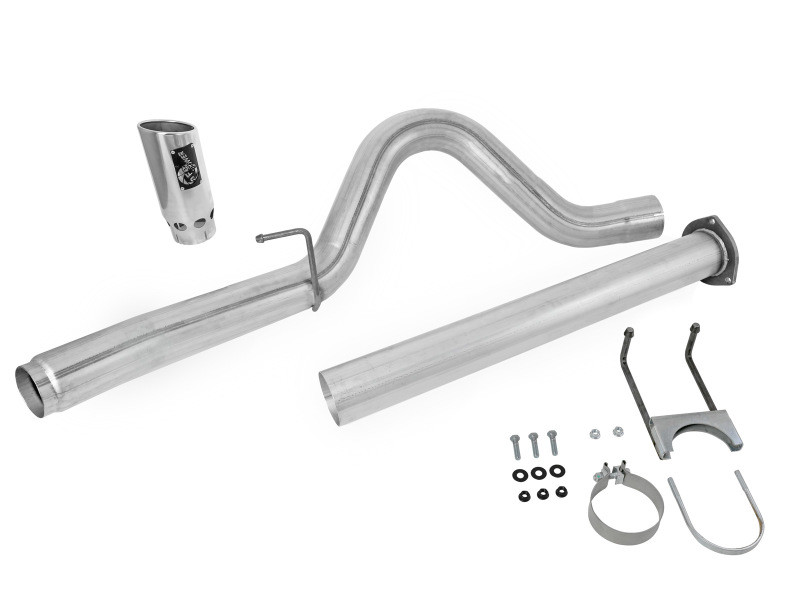 aFe Power Large Bore-HD 4" DPF-Back Exhaust for 11-14 Ford Diesel 6.7L