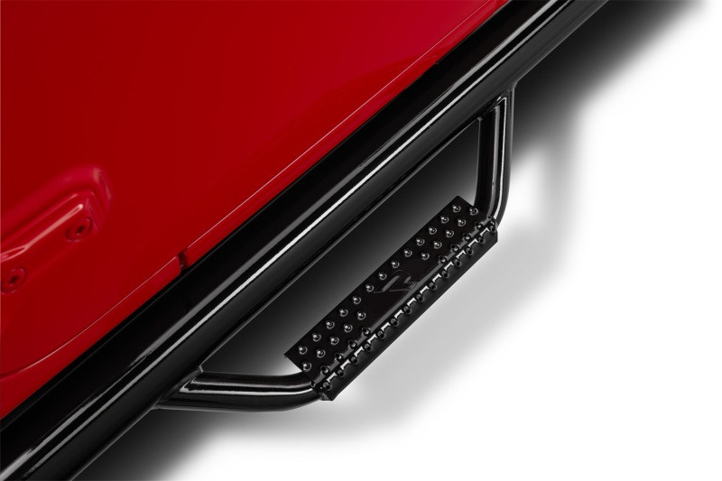 N-Fab Nerf Step Bar 3" Gloss Black for 2019 Jeep Wrangler JT 4DR Truck