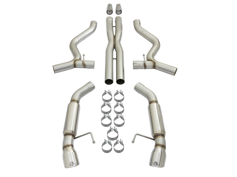 aFe Power MACH Force-Xp 3" Exhaust w/ Polished Tips for 15-18 Mustang GT / V6